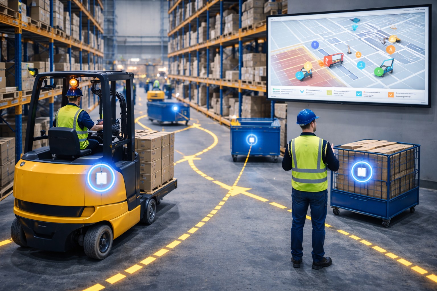 RTLS for Large Logistics Centers: Real-Time Asset Visibility