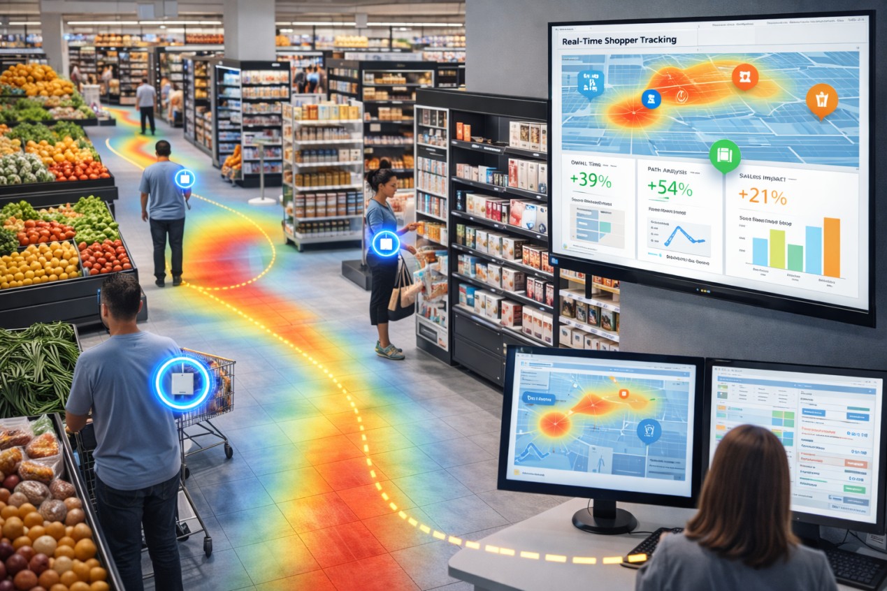 RTLS for Retail Floor Optimization: Tracking Customer Movement