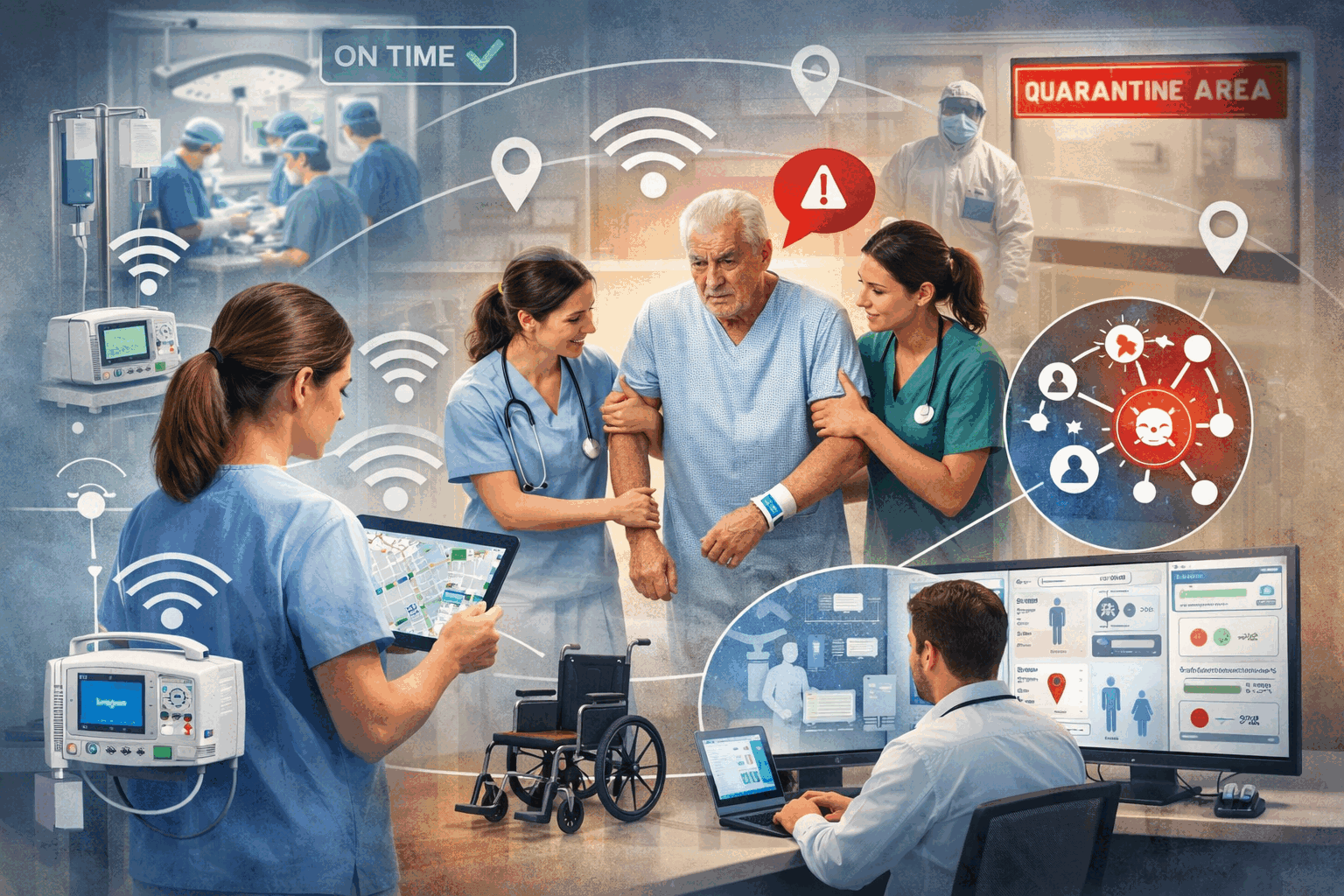 RTLS Improve Hospital Efficiency and Safe