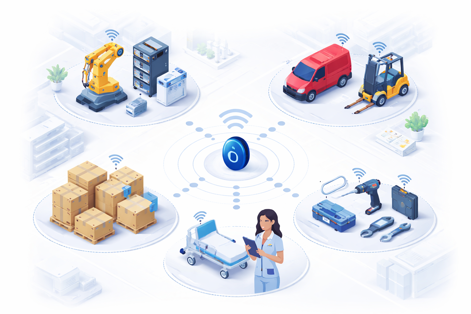 What types of assets can be tracked?