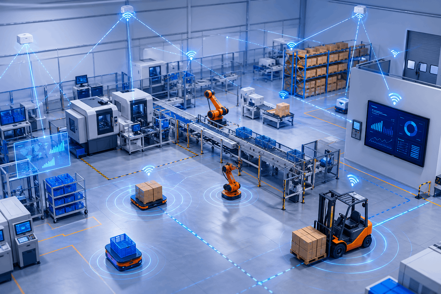 RTLS for Manufacturing: Technologies, Use Cases, and Implementation Guide